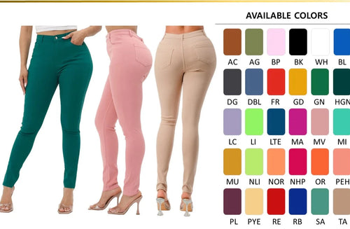 THE LUXE NK GLAM GIRL SUPER STRETCHY FLY GIRL JEAN COLLECTION - GREENS