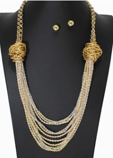 THE LUXE NK GLAM GIRL LUXURY JEWELRY COLLECTION - NK GLAM GIRL METAL NECKLACE SETS- VOLUME 1