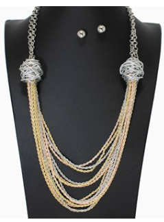 THE LUXE NK GLAM GIRL LUXURY JEWELRY COLLECTION - NK GLAM GIRL METAL NECKLACE SETS- VOLUME 1