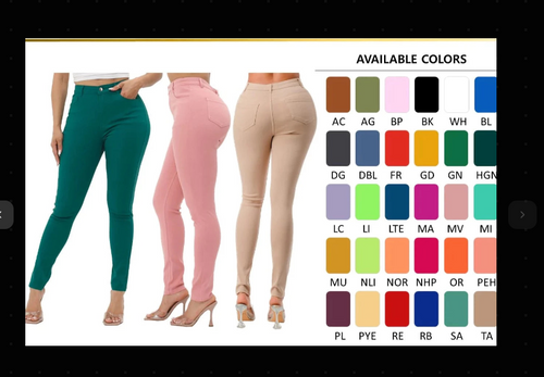 THE LUXE NK GLAM GIRL SUPER STRETCHY FLY GIRL JEAN COLLECTION - GREENS#2