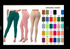 THE LUXE NK GLAM GIRL SUPER STRETCHY FLY GIRL JEAN COLLECTION - GREENS#2