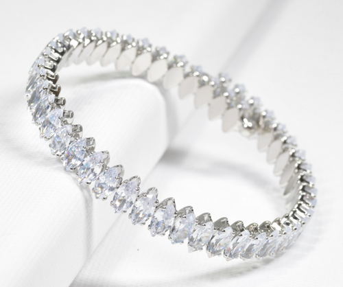 THE LUXE NK GLAM GIRL HIGH FASHION  LUXURY JEWELRY COLLECTION - NK GLAM GIRL RHINESTONE COIL BRACELET KB