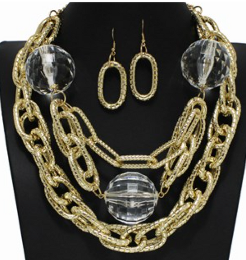 THE LUXE NK GLAM GIRL LUXURY JEWELRY COLLECTION - NK GLAM GIRL METAL NECKLACE SETS- VOLUME 1