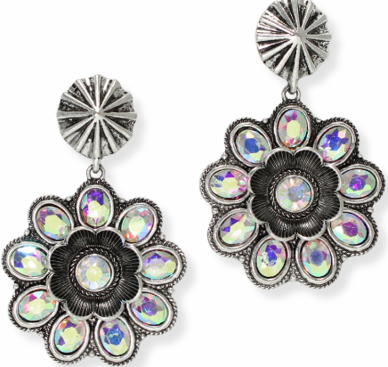 THE LUXE NK GLAM FLY WESTERN GLAM GIRL RHINESTONE EARRINGS - VOLUME 1