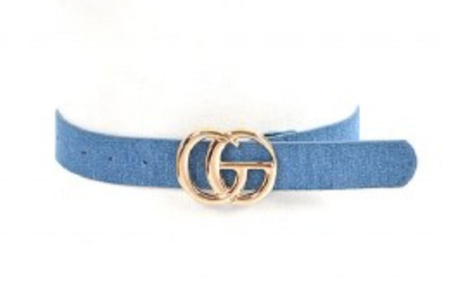 THE LUXE NK GLAM GIRL ACCESSORY & BELT COLLECTION - DENIM PLUS SIZE GLAM GIRL BELT - HB8182