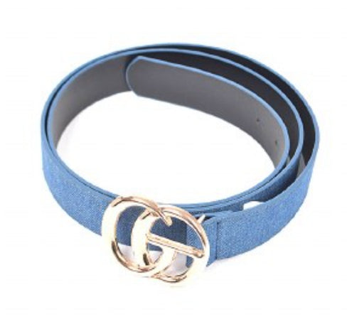 THE LUXE NK GLAM GIRL ACCESSORY & BELT COLLECTION - DENIM PLUS SIZE GLAM GIRL BELT - HB8182