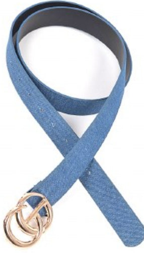 THE LUXE NK GLAM GIRL ACCESSORY & BELT COLLECTION - DENIM PLUS SIZE GLAM GIRL BELT - HB8182