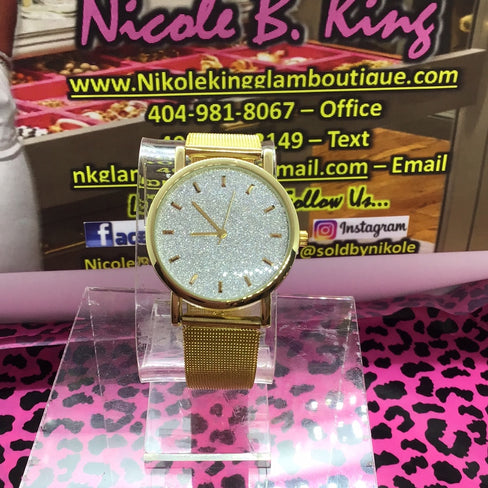 THE LUXE CLASSIC NK GOLD WATCH- NKJ33